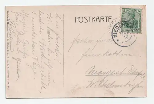 Die Pfalz bei Caub am Rhein. jahr 1910