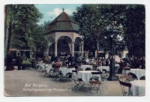 Bad Nauheim. Nachmittagconcert am Musikpavillon. jahr 1907
