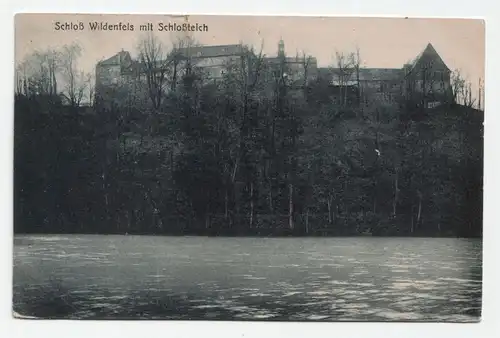 Schloß Wildenfels mit Schloßteich