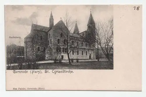 Stufenberg. Gernrode (Harz), St. Cyriacikirche.