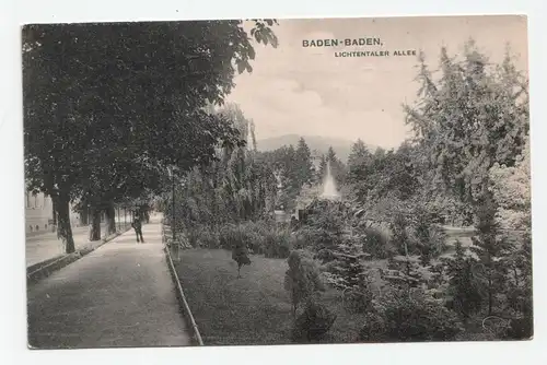 Baden - Baden, Lichtentaler Allee circa 1906