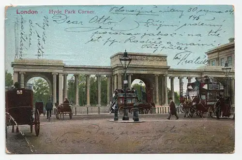 London - Hyde Park Corner. circa 1904