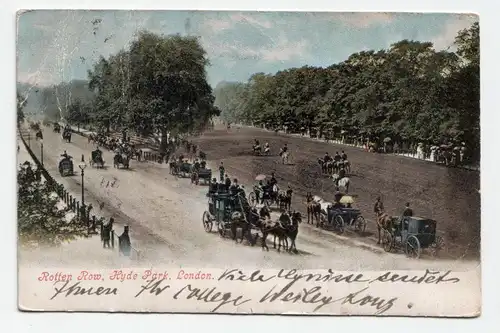 Rotten Row, Hyde Park, London.