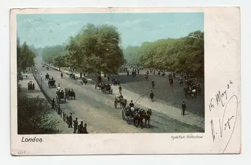 London. Hyde Park - Rotten Row. jahr 1904