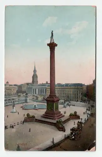 London - Trafalgar Square. jahr 1909