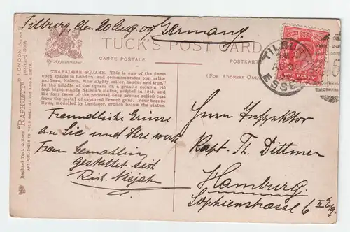 London - Trafalgar Square. jahr 1909