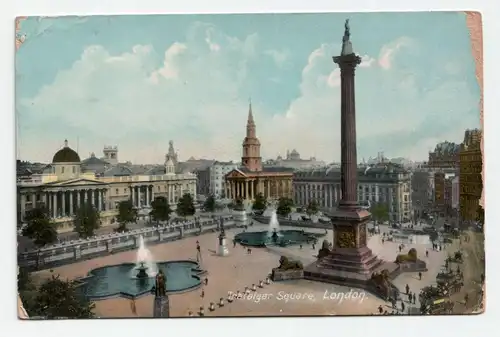 Trafalgar Square, London.