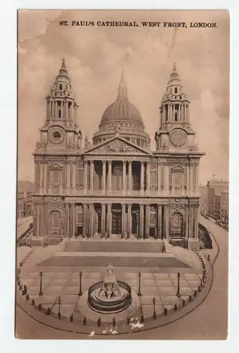 St. Paul s Cathedral, West Front, London.