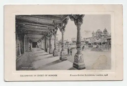 Colonnade in Court of Honour. Franco-British Exhibition, London. jahr 1908