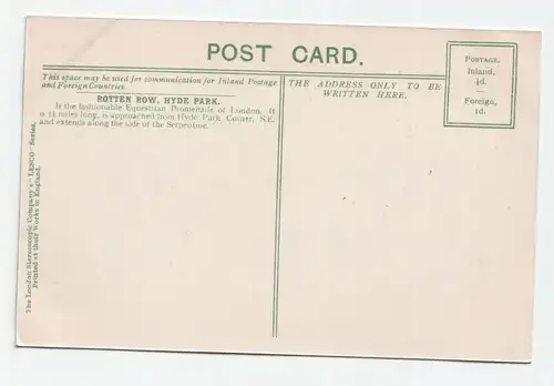 London - Rotten Row.