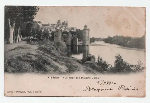 Beziers - Vue prise des Moulins Cordier. jahr 1900