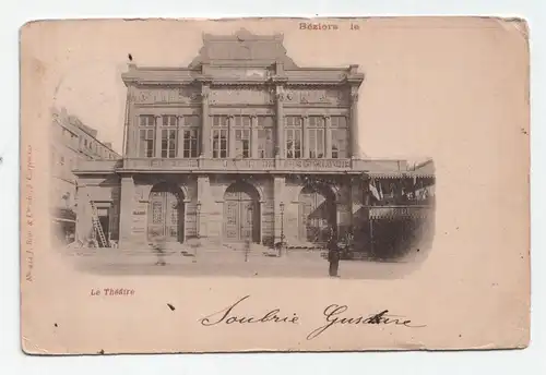 Beziers. Le Theatre. jahr 1900