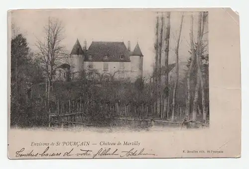 Environs de St Pourcain - Chateau de Martilly. jahr 1904