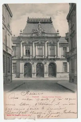 Nancy. - Salle Victor Poirel jahr 1901