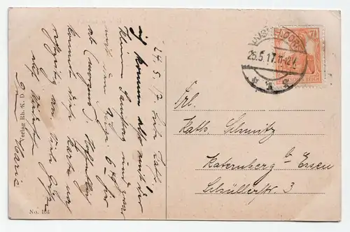 Düsseldorf Rheinansicht / jahr 1917