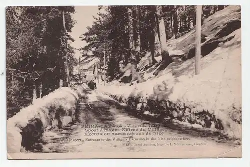 Peira - Cava, Sport d Iriver - Entree du Village. Excursion aux environs de Nice