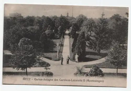 Metz - Garten - Anlagen des Garnison - Lazaretts II (Monteningen) // Feldpost