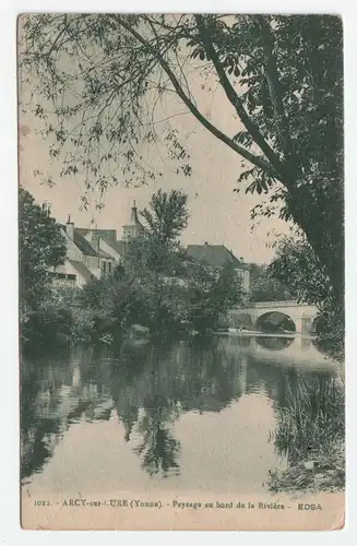 Arcy - sur - Cure. - Paysage au bord de la Riviere - EDSA