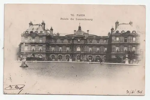Paris. Palais du Luxembourg. jahr 1904