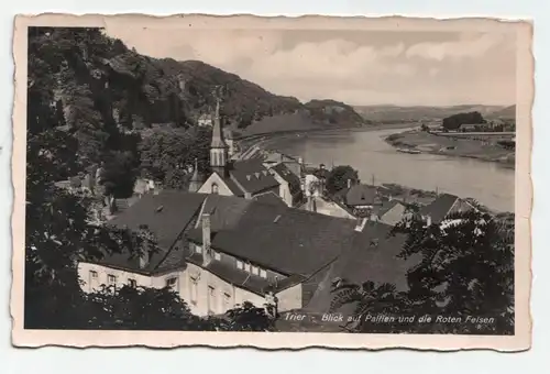 Trier - Blick auf Pallien und die Roten Felsen 1939