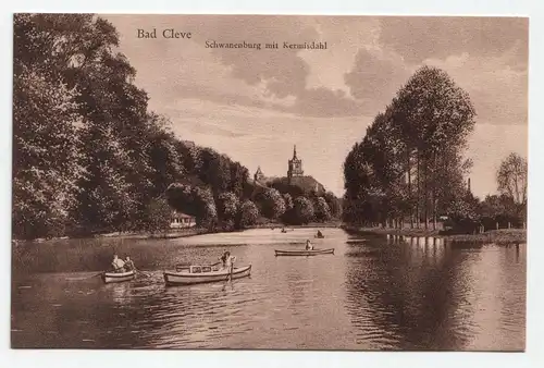 Bad Cleve. Schwanenburg mit Kermisdahl