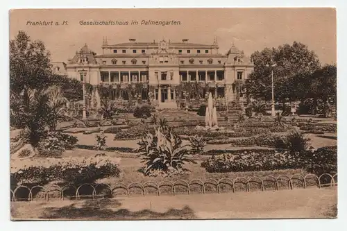 Frankfurt a. M. Gesellschaftshaus im Palmengarten.