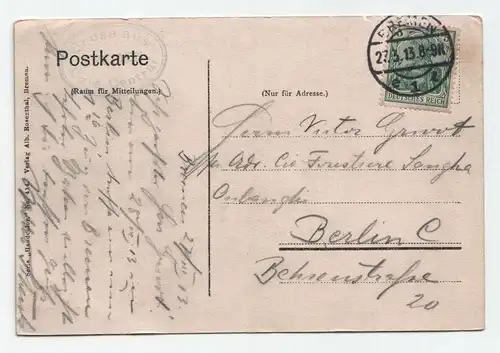 Bremen. Ritter v. de Rathausportal. jahr 1913
