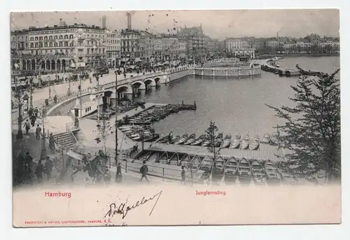 Hamburg. Jungfernstieg. jahr 1904