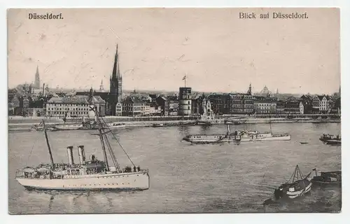 Düsseldorf. Blick auf Düsseldorf. jahr 1907