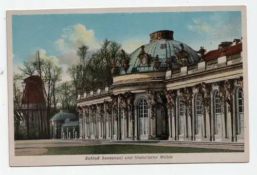 Schloß Sanssouci und Historische Mühle