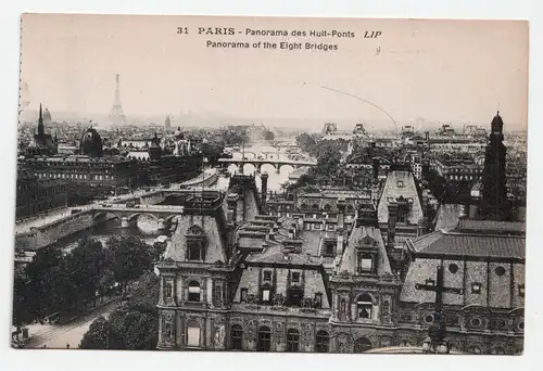 Paris - Panorama des Huit-Ponts, Panorama of the Eight Bridges.