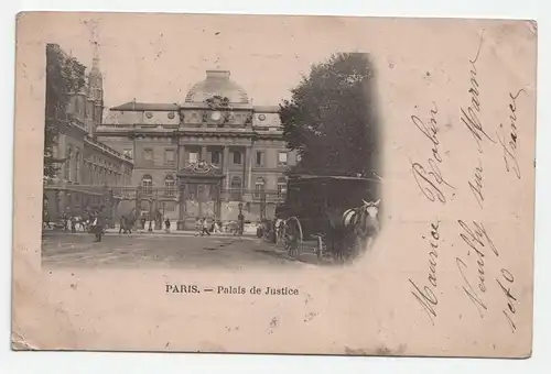 Paris. - Palais de Justice. jahr 1902