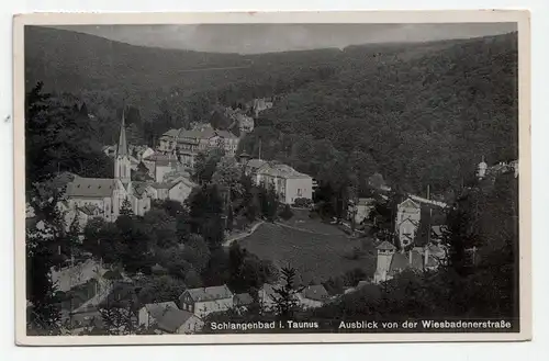 Schlangenbad i. Taunus. Ausblick von der Wiesbadenerstraße