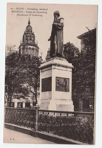 Mainz. - Gutenberg denkmal.