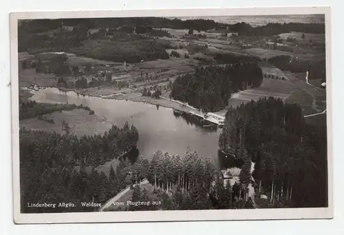 Lindenberg Allgäu. Waldsee vom Flugzeug aus.
