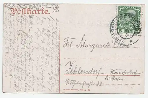 Das Prebischtor. Sächs. Böhmische Schweiz. jahr 1908