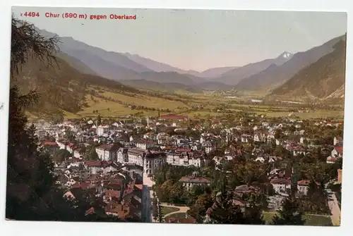 Chur (590m) gegen Oberland.