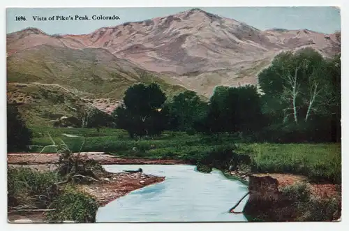 Vista of Pike s Peak, Colorado.