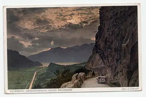 Am Brünig: Abendstimmung gegen brienzersee