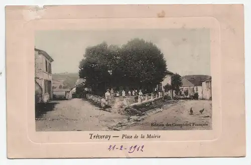 Treveray - Place de la Mairie 1912