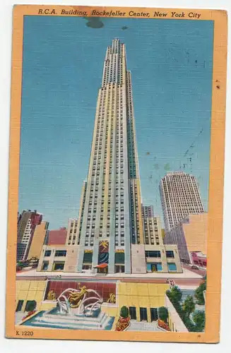 R.C.A. Building, Rockefeller Center, New York City