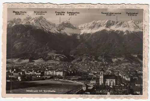 Innsbruck mit Nordkette