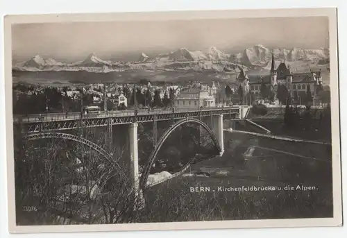Bern - Kirchenfeldbrücke u.die Alpen.