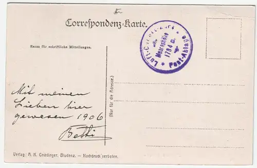 Flexenstrasse. jahr 1906