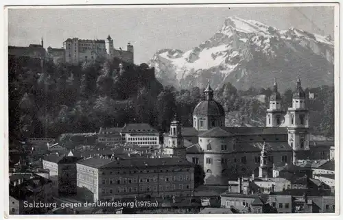 Salzburg gegen den Untersberg (1975m).