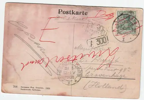 Böhm. Schweiz. Edmundsklamm. Die Klammfamilie. jahr 1908