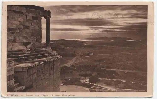 Athens. - From the hight of the Propylees.