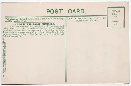 London.-The Bank and Royal Exchange.