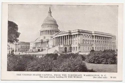The United States Capitol, From The Northeast, Washington, D.C.