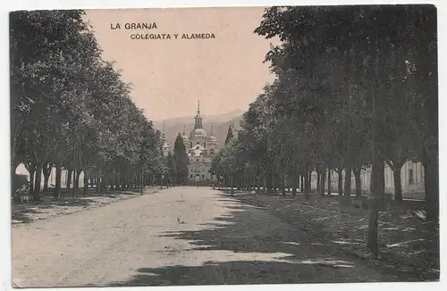 La Granja. Colegiata y Alameda.